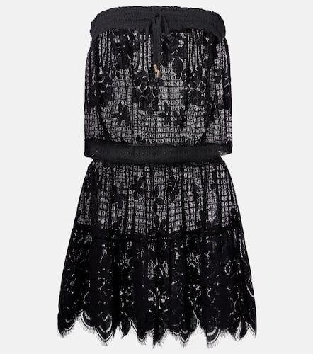 Isla floral shirred minidress - Melissa Odabash - Modalova