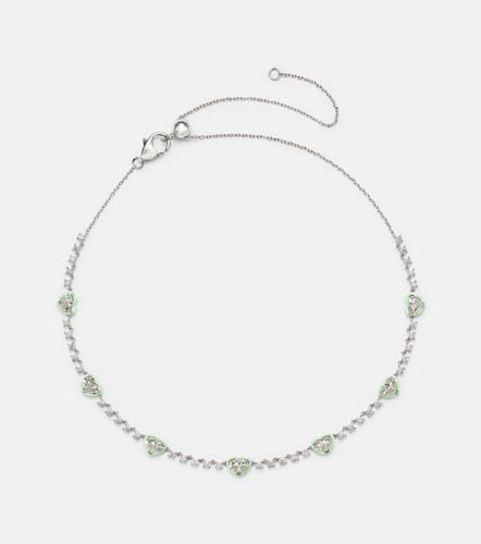 Kt white gold choker with diamonds - Kamyen - Modalova