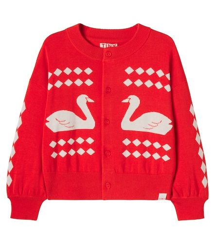 Cárdigan Swans de algodón con rombos - Tinycottons - Modalova