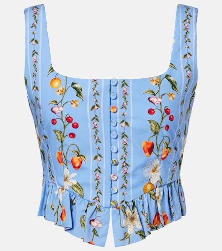 Top bustier Eslabón de algodón estampado - Agua by Agua Bendita - Modalova
