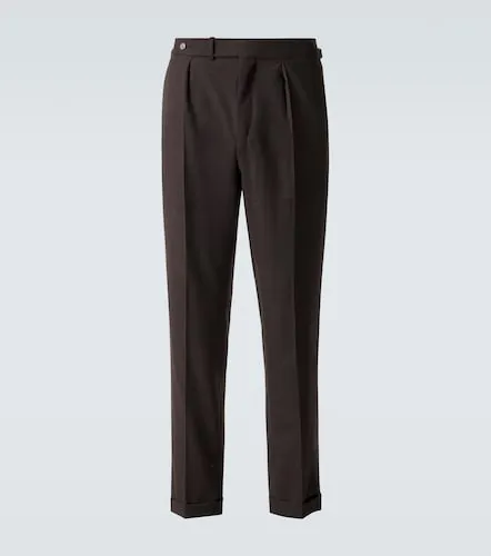 Wool and cashmere flannel tapered pants - Dunhill - Modalova
