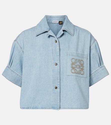 Paula's Ibiza – Camicia Anagram in denim - Loewe - Modalova
