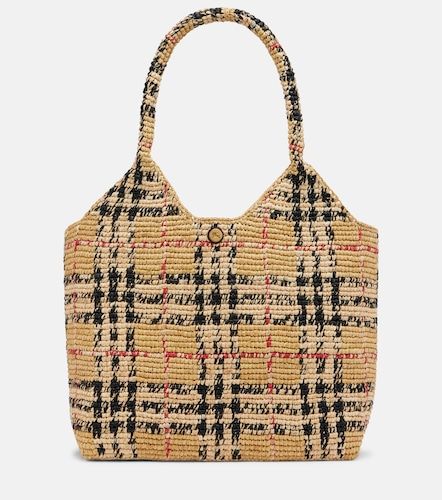 Bolso Check Large de rafia - Burberry - Modalova