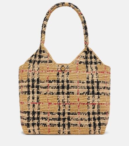 Shopper Check Large in rafia - Burberry - Modalova