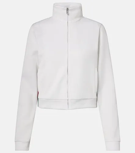 Sudadera cropped acanalada con Web - Gucci - Modalova