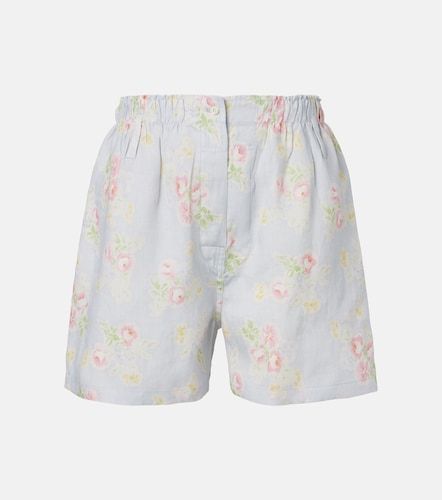 Prada Floral linen shorts - Prada - Modalova