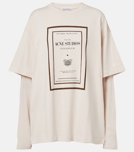 Camiseta oversized de jersey de algodón - Acne Studios - Modalova