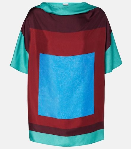 Loewe Printed silk satin top - Loewe - Modalova