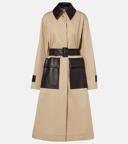 Trenchcoat Zaman aus Baumwolle mit Leder - Joseph - Modalova