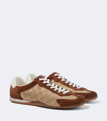 Shift GG Canvas and suede sneakers - Gucci - Modalova