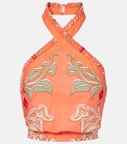 Crop top Suma de algodón estampado - Poupette St Barth - Modalova