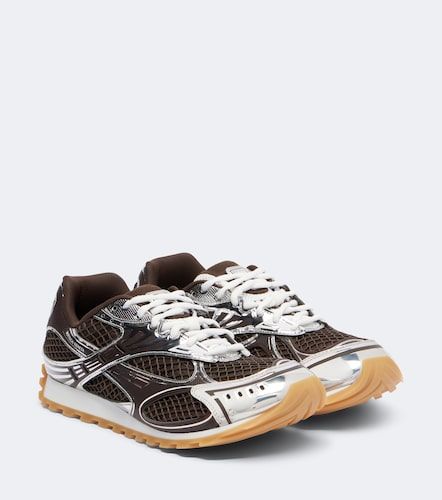 Orbit leather-trimmed sneakers - Bottega Veneta - Modalova