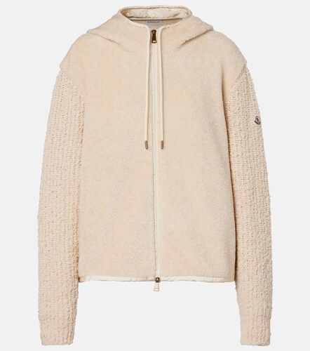 Sudadera con capucha de teddy - Moncler - Modalova