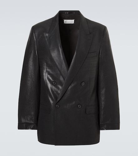 Double-breasted virgin wool blazer - Maison Margiela - Modalova