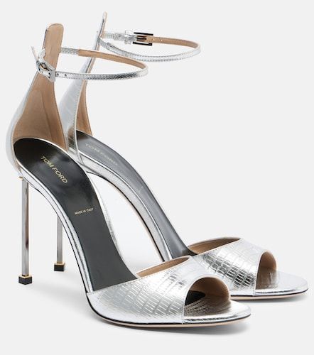 Sandali Spire in pelle metallizzata - Tom Ford - Modalova