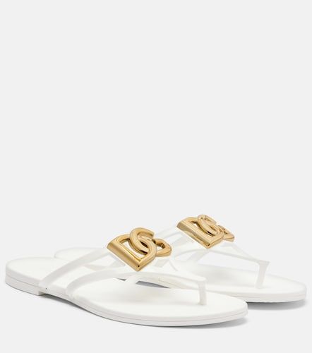DG rubber thong sandals - Dolce&Gabbana - Modalova