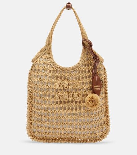 Bolso Ivy de croché de efecto rafia - Miu Miu - Modalova