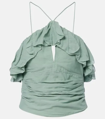 Djimia halterneck cotton-blend voile top - Marant Etoile - Modalova