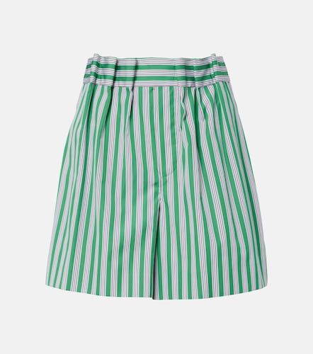 Shorts in popeline di cotone a righe - Loewe - Modalova