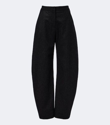 Alaia Virgin wool barrel-leg pants - Alaia - Modalova
