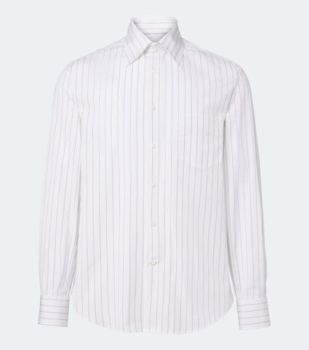 Camicia in popeline di cotone a righe - Brunello Cucinelli - Modalova