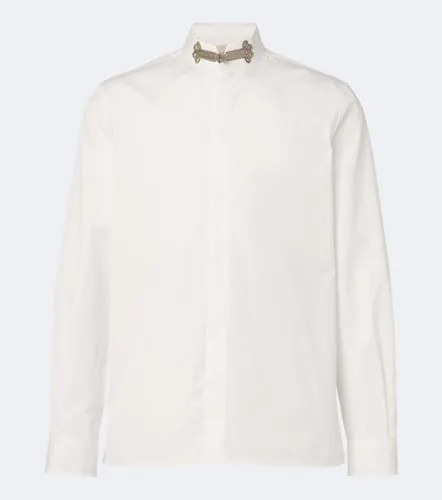Camisa de popelín de algodón adornada - Valentino Garavani - Modalova