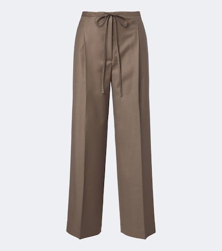 Pleated virgin wool wide-leg pants - Rohe - Modalova
