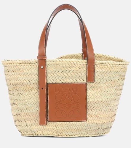 Medium leather-trimmed basket tote - Loewe - Modalova