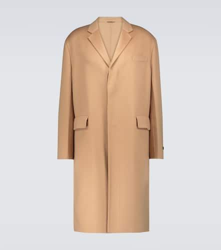 Double-breasted cashmere overcoat - Prada - Modalova