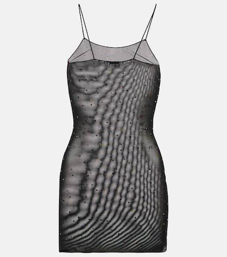 OsÃ©ree Gem embellished mesh slip dress - Oseree - Modalova