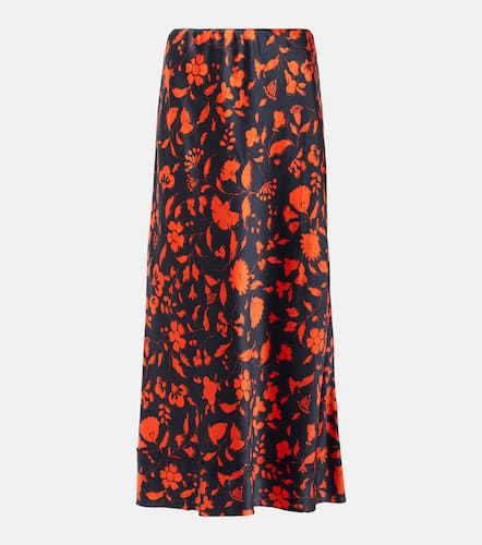 Bella floral silk slip midi skirt - Lee Mathews - Modalova