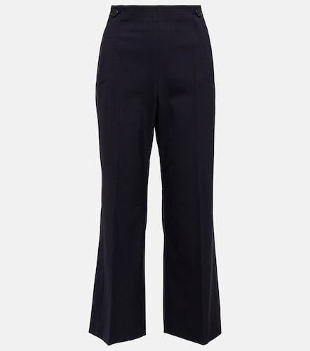High-rise cropped flared wool pants - Chloe - Modalova