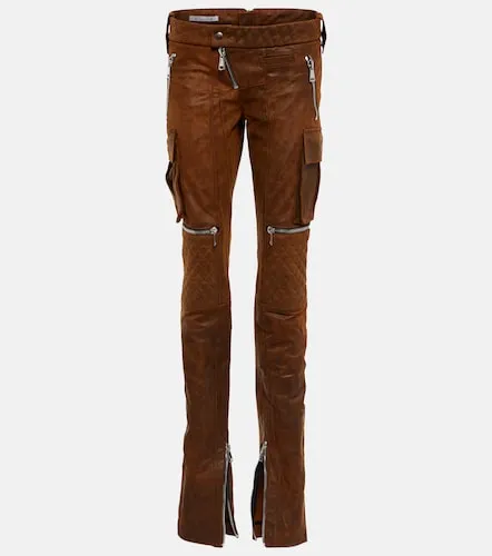 Pantaloni regular in pelle - LaQuan Smith - Modalova