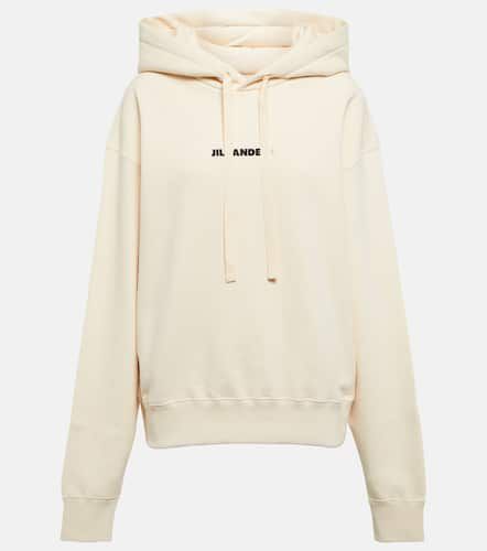 Logo cotton jersey hoodie - Jil Sander - Modalova