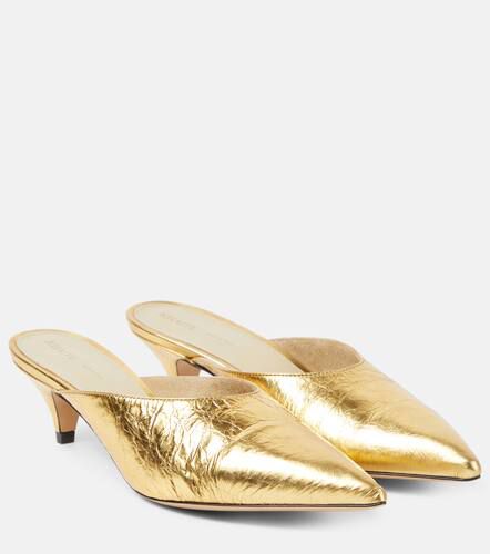 Khaite River metallic leather mules - Khaite - Modalova