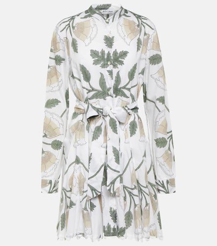 Vestido corto de algodón floral - Juliet Dunn - Modalova
