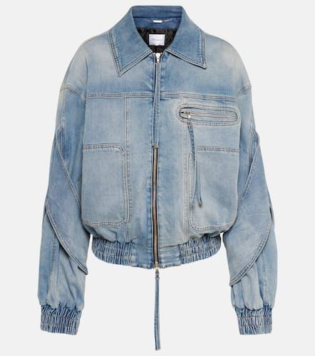 Blumarine Denim bomber jacket - Blumarine - Modalova