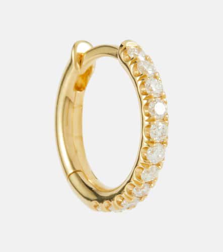 Mini Micro Hoop PavÃ© 18kt and diamond single earring - Spinelli Kilcollin - Modalova