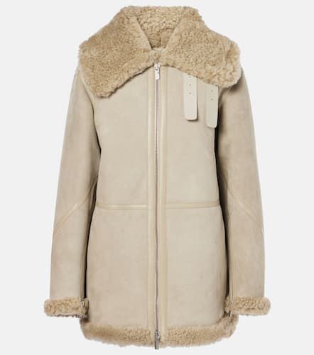 Shearling-lined leather jacket - Burberry - Modalova