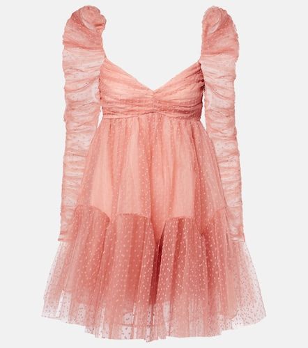 Ruched point d'esprit tulle minidress - Zimmermann - Modalova