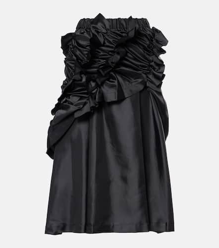 Ruffled twill midi skirt - Noir Kei Ninomiya - Modalova