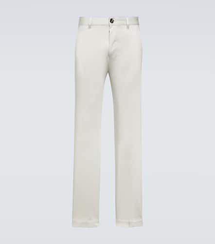 Straight cotton satin chinos - Ami Paris - Modalova