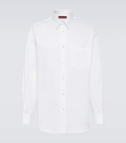 Camisa en popelín de algodón - Gucci - Modalova