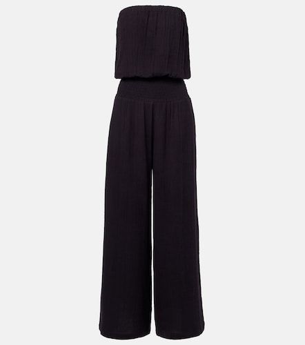 Naomi strapless cotton jumpsuit - Melissa Odabash - Modalova