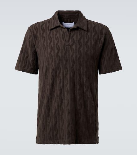Faustino cotton terry jacquard polo shirt - Frescobol Carioca - Modalova