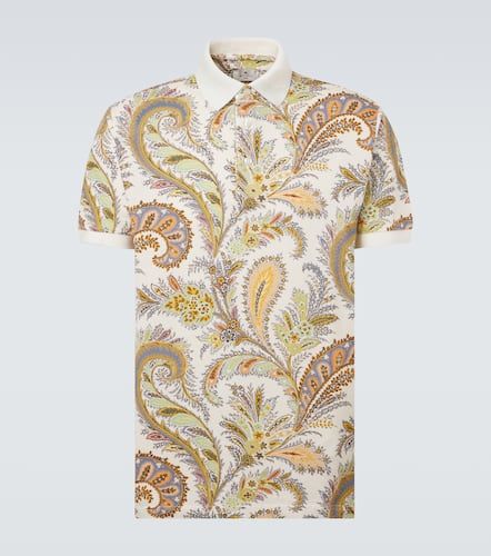 Paisley cotton piquÃ© polo shirt - Etro - Modalova