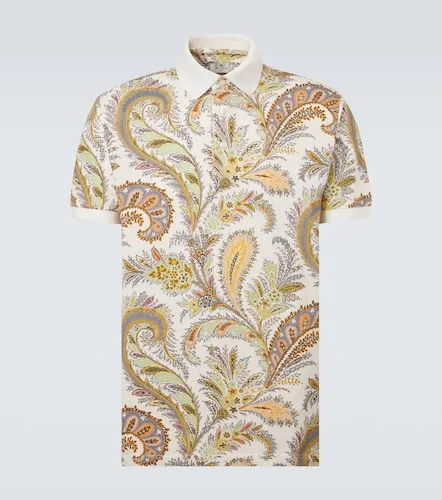 Polo de piqué de algodón con paisley - Etro - Modalova