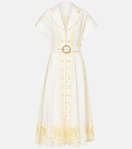 Abito midi Lucky in lino con ricamo - Zimmermann - Modalova
