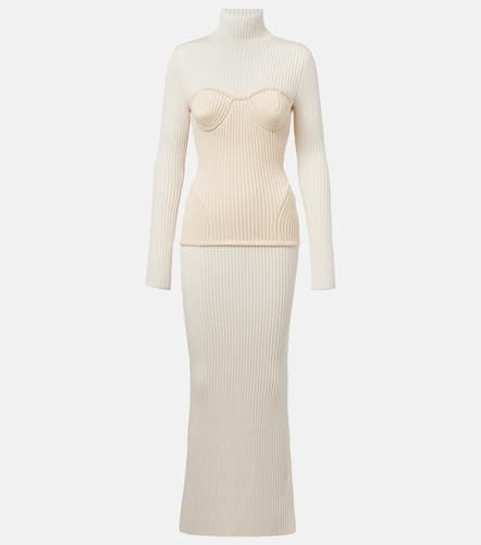 Robe longue en laine mélangée - Jean Paul Gaultier - Modalova