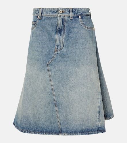 Falda midi de denim deconstruida - Loewe - Modalova